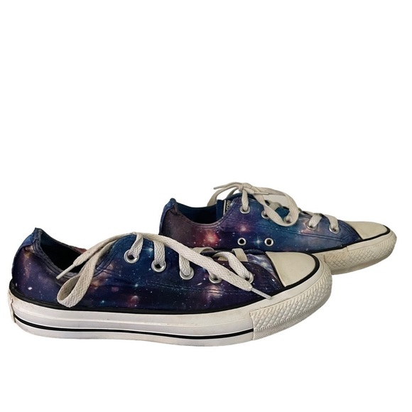 CONVERSE Chuck Taylor All-star Low Top Galaxy Satin Space Sneakers Size 6 - Picture 5 of 9
